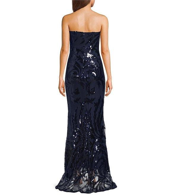 Lulus Mystic Strapless Macy Sequin Mermaid Long Dress Product Image