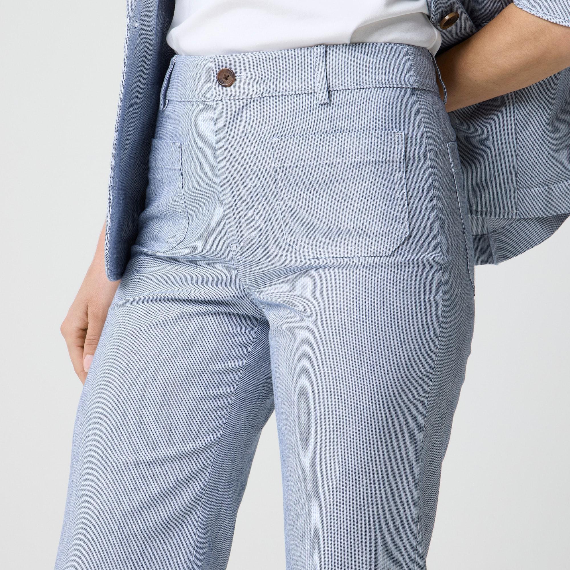 Lizzie high-rise patch-pocket wide-leg pant Product Image