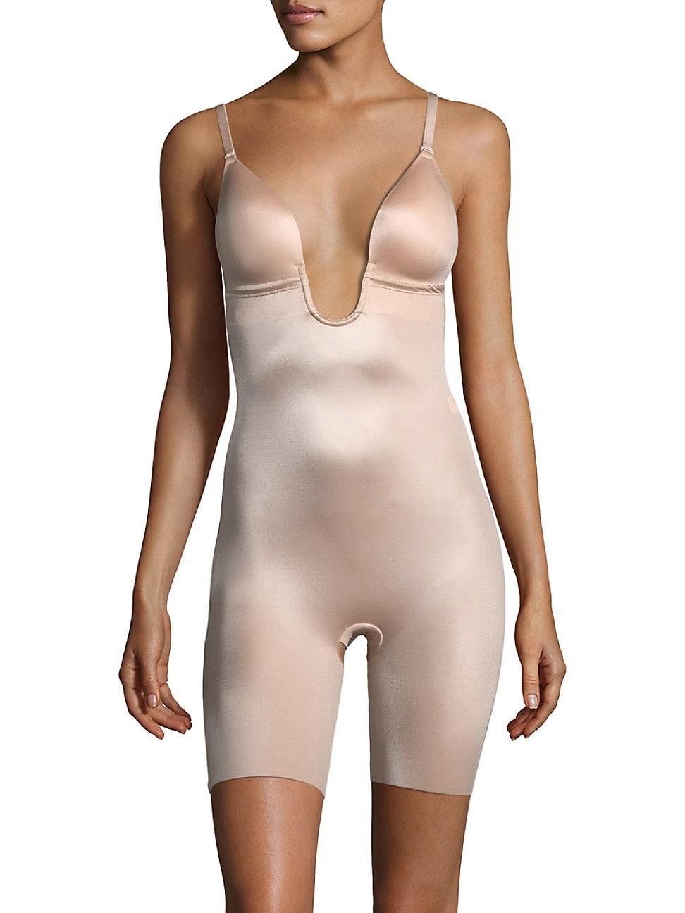 Spanx Suit Your Fancy Plunge Low-Back Mid-Thigh Bodysuit Product Image