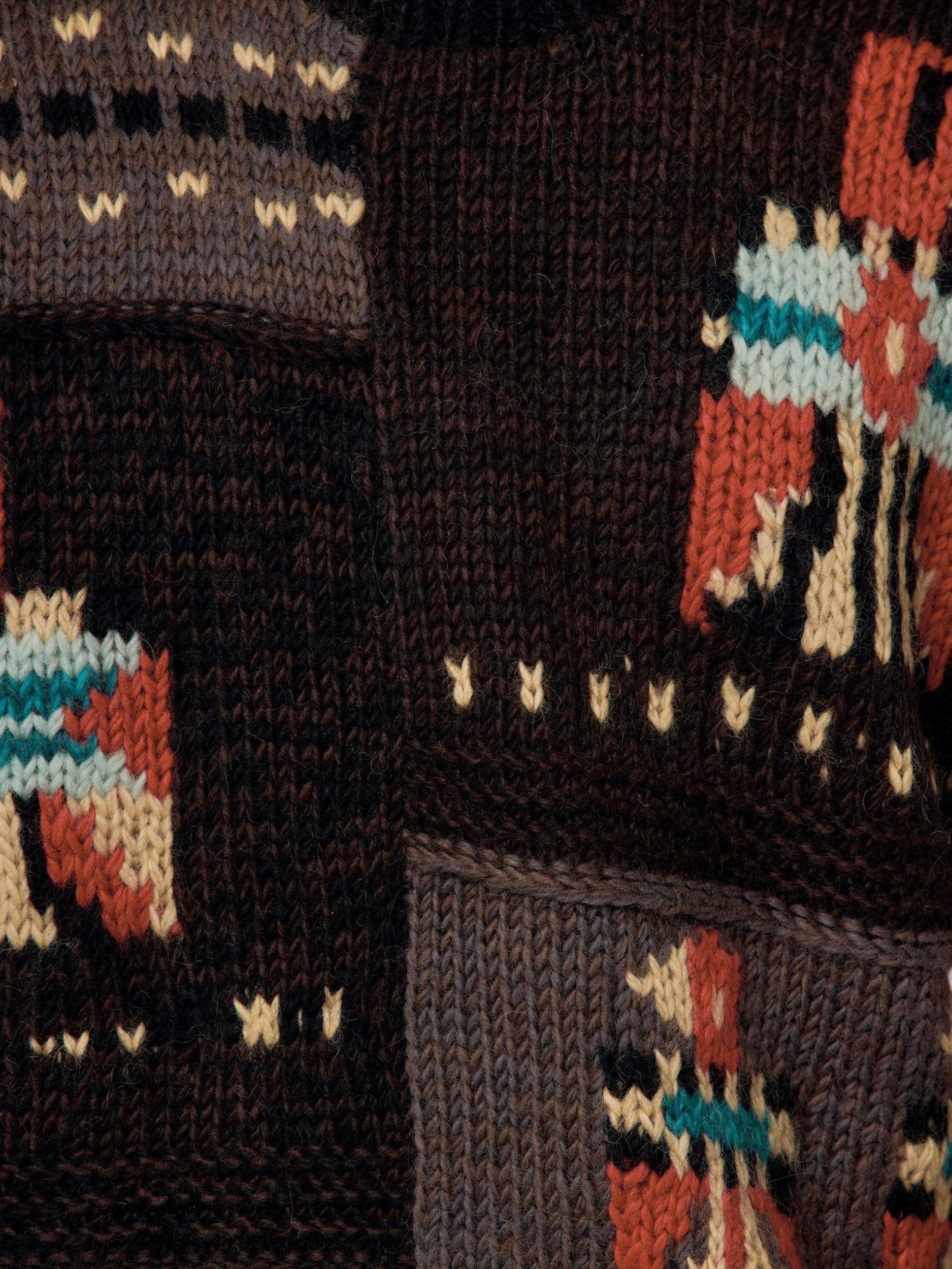 Hand Knit STD Cowichan Crew Sweater (Charcoal) Product Image