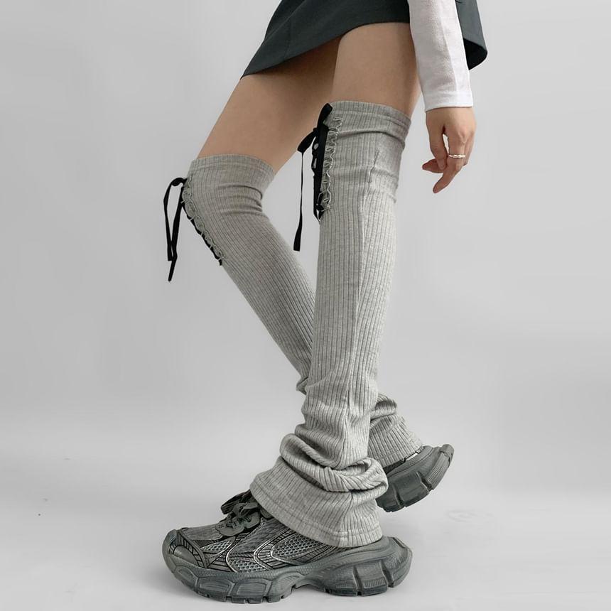 Lace-Up Leg Warmers Product Image
