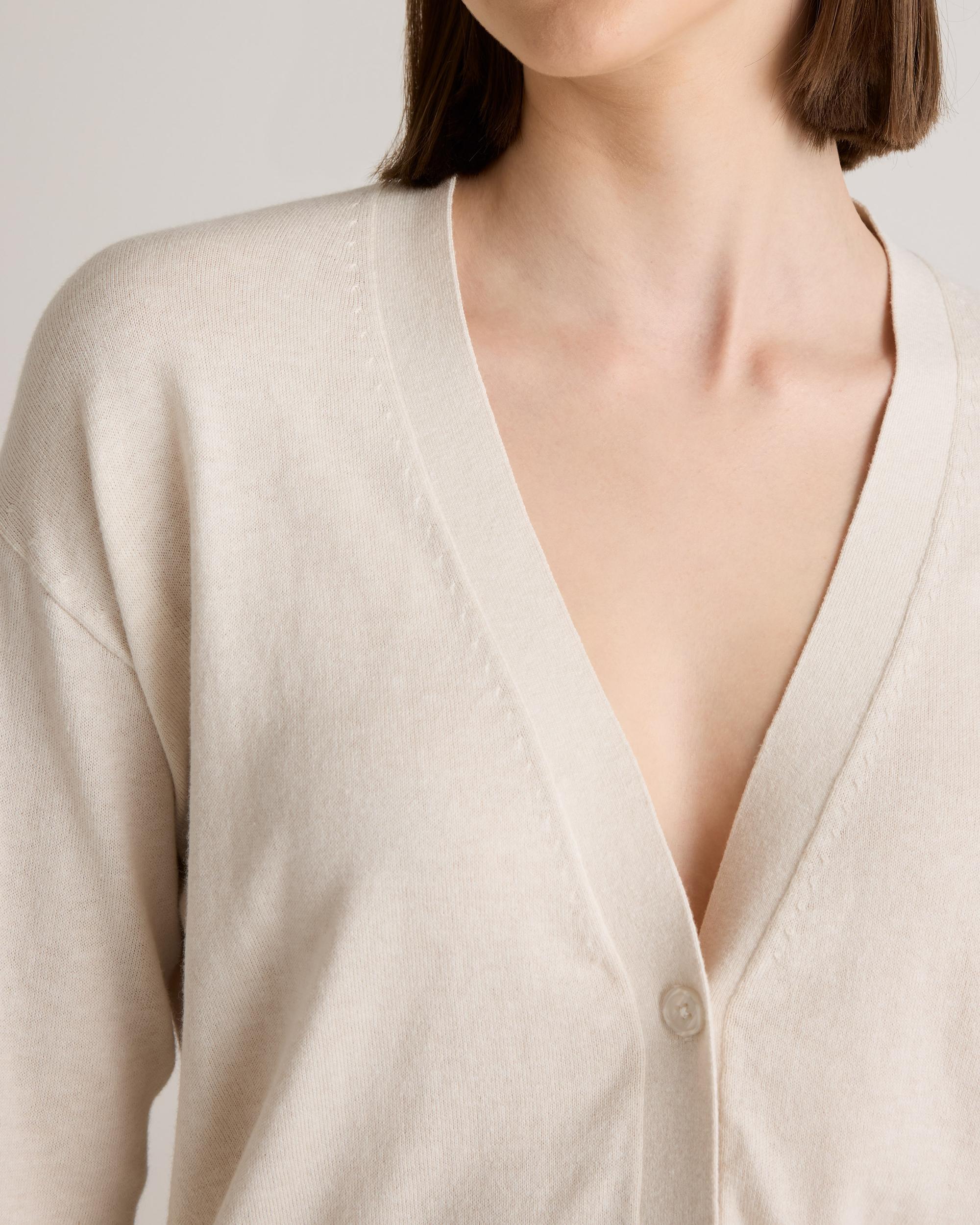 Quince | Women's Lightweight Cotton Cashmere Cardigan Sweater Size XL, Organic Cotton Product Image