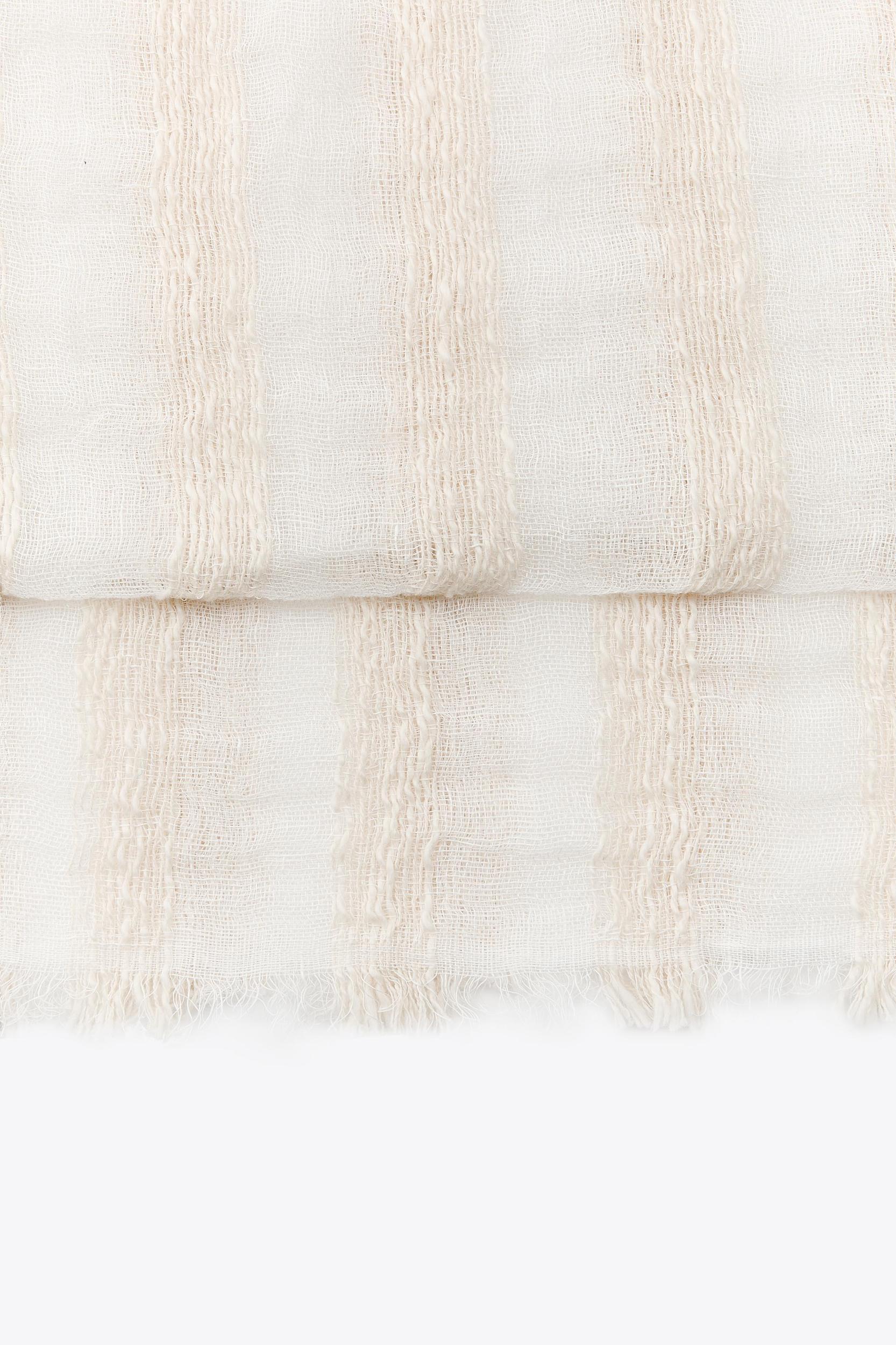 LINEN STRIPED SCARF Product Image