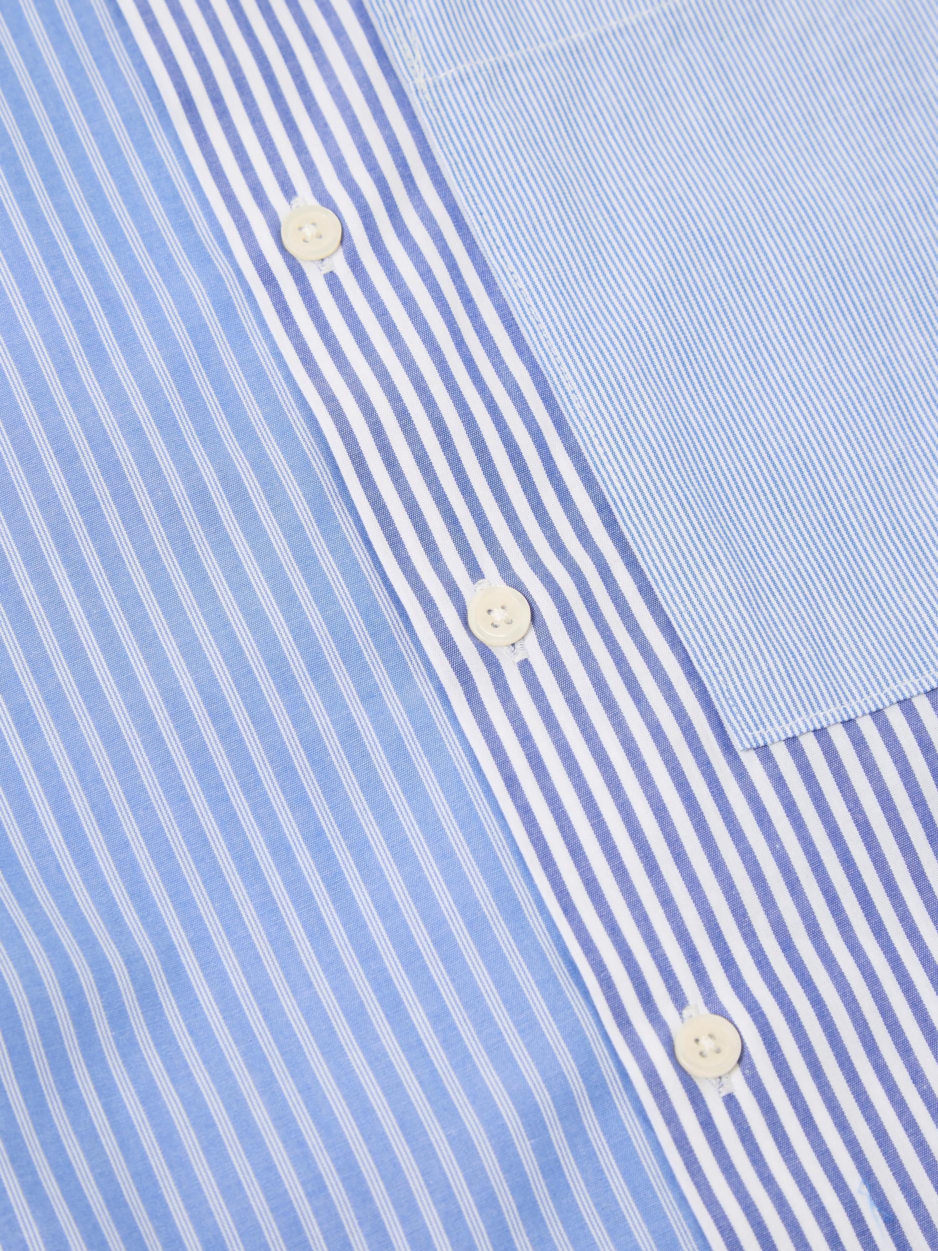 Blue/White Classic Principe Mix Square Pocket Shirt Product Image