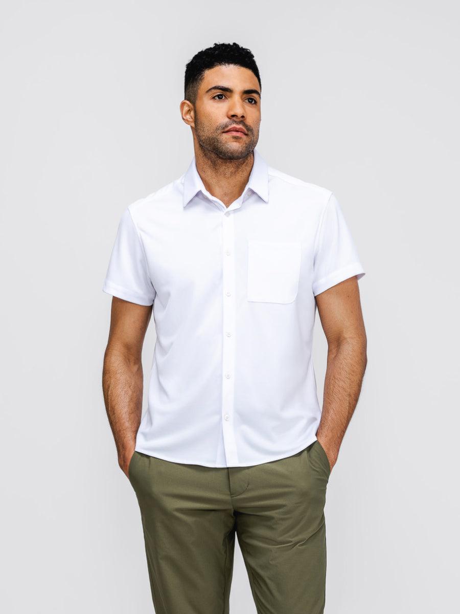 Men's Apollo Short Sleeve Sport Shirt - White (0N) Product Image