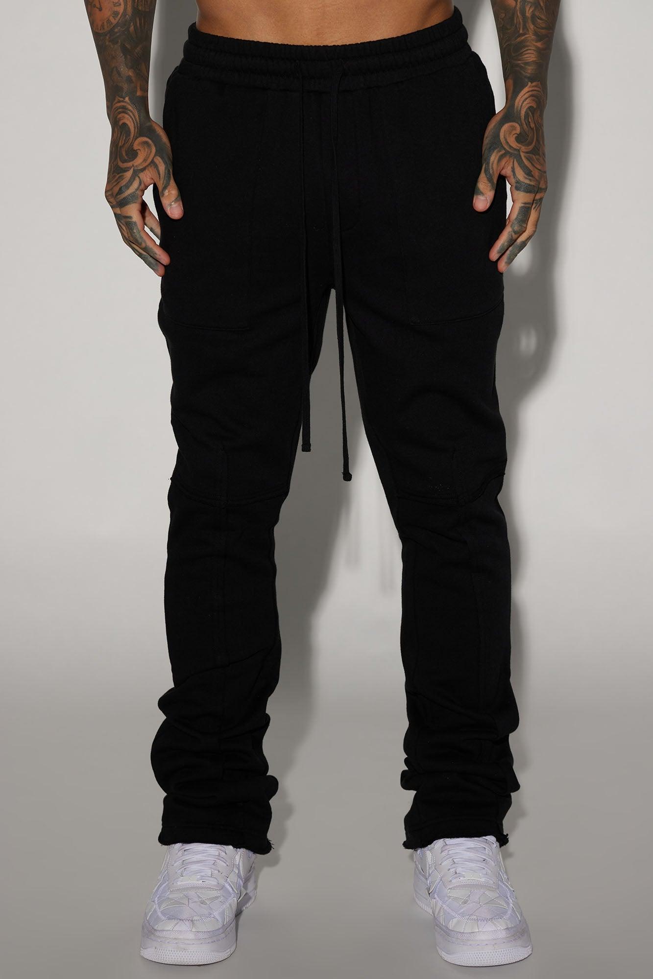 Lucian Skinny Flare Sweatpant - Black Product Image