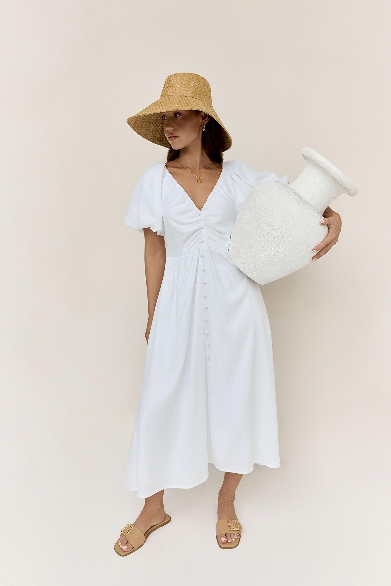 Sunlight Maxi Dress White Product Image