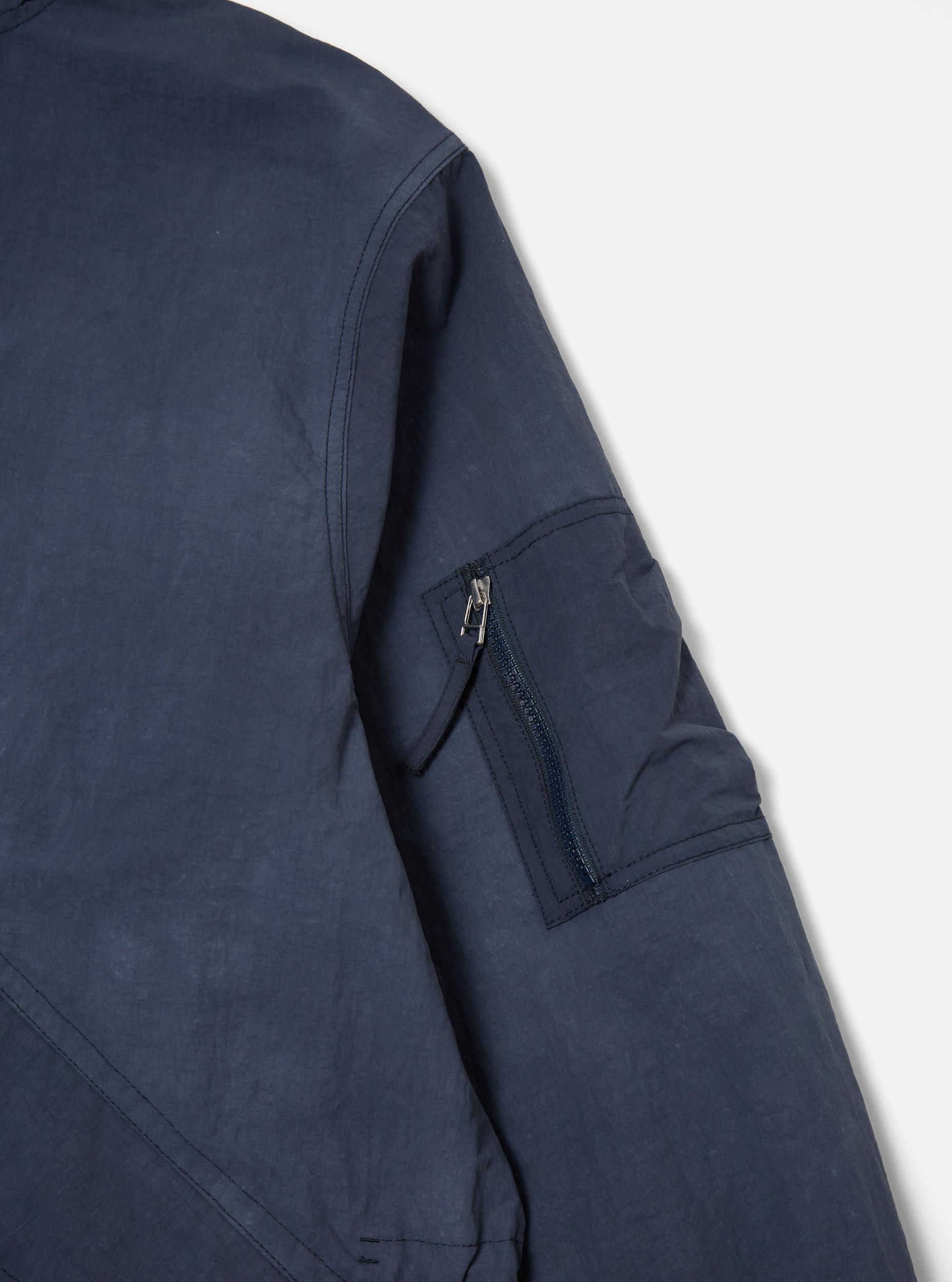 Universal Works Beach Parka in Navy Recycled Splash Nylon Product Image