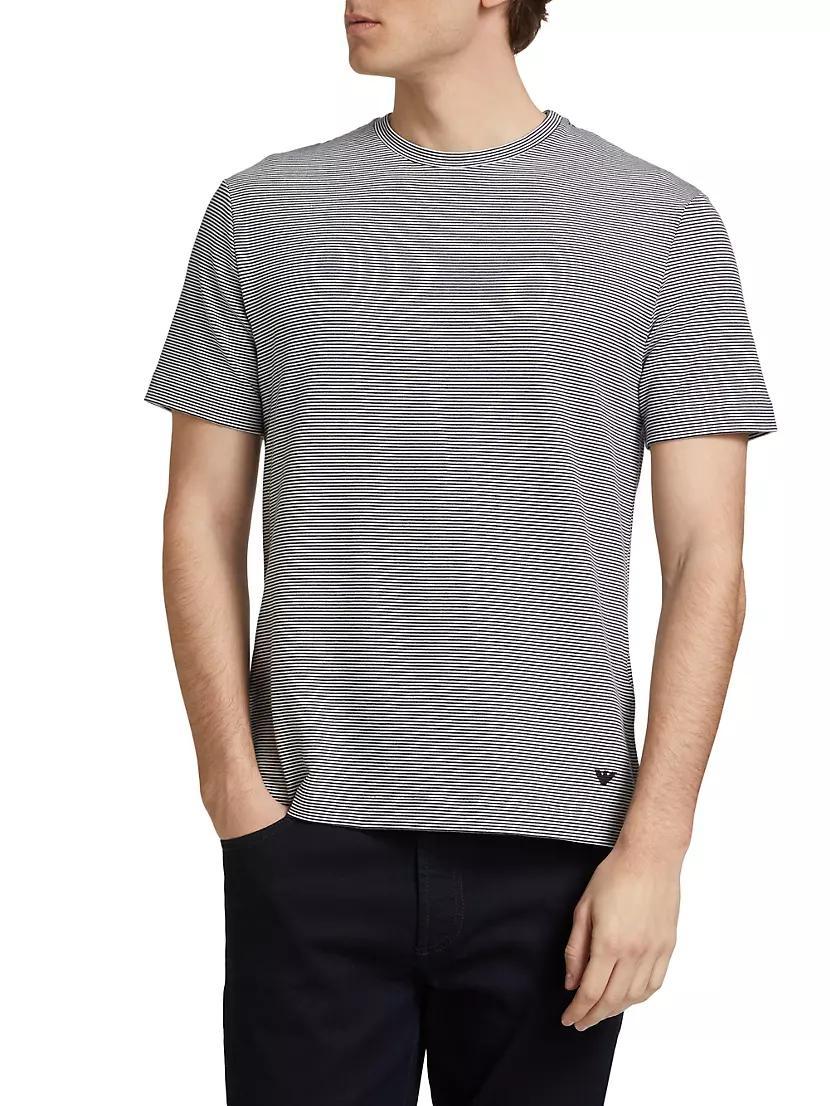 Striped Cotton-Blend T-Shirt Product Image