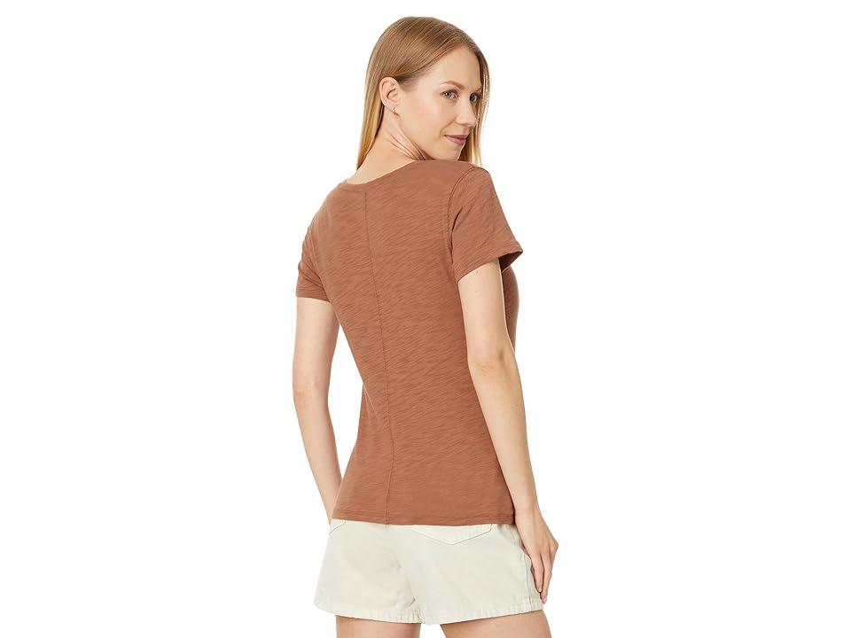 Lilla P V-Neck Short Sleeve Back Seam Tee Women's Clothing Product Image