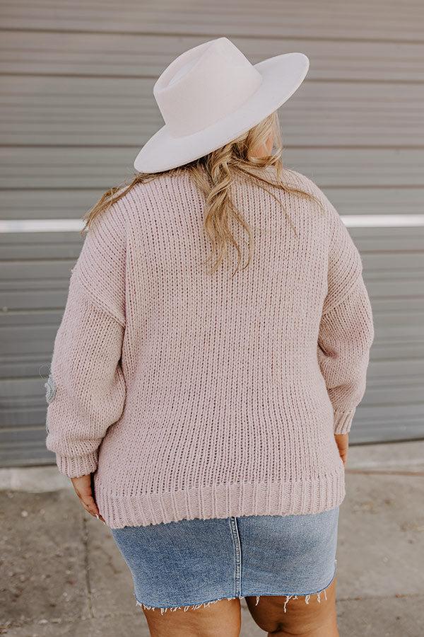 Wine Country Knit Sweater Curves Product Image