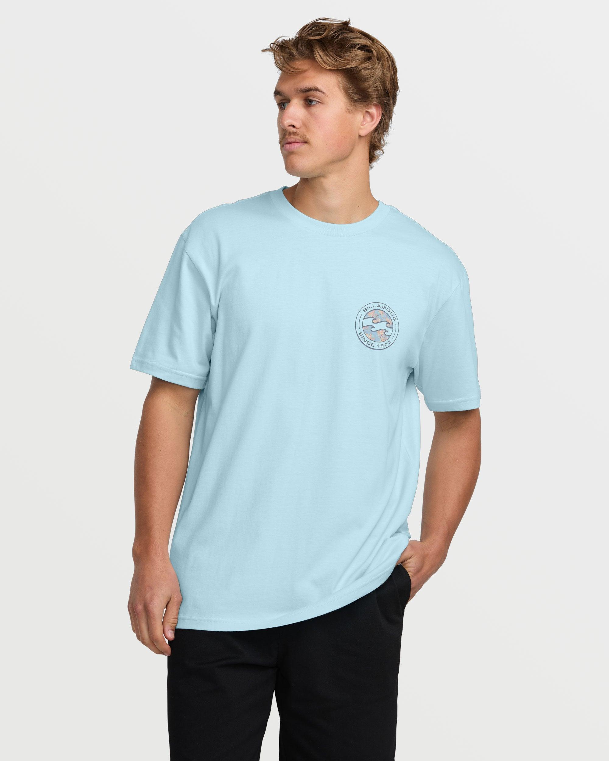 Hollow Premium Short Sleeve Tee - Coastal Blue Male Product Image