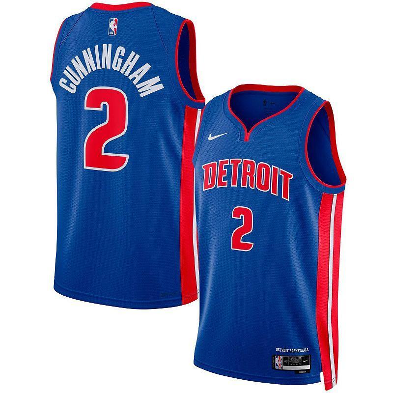Unisex Nike Cade Cunningham Blue Detroit Pistons Swingman Jersey - Icon Edition, Men's, Size: Medium, Pis Blue Product Image