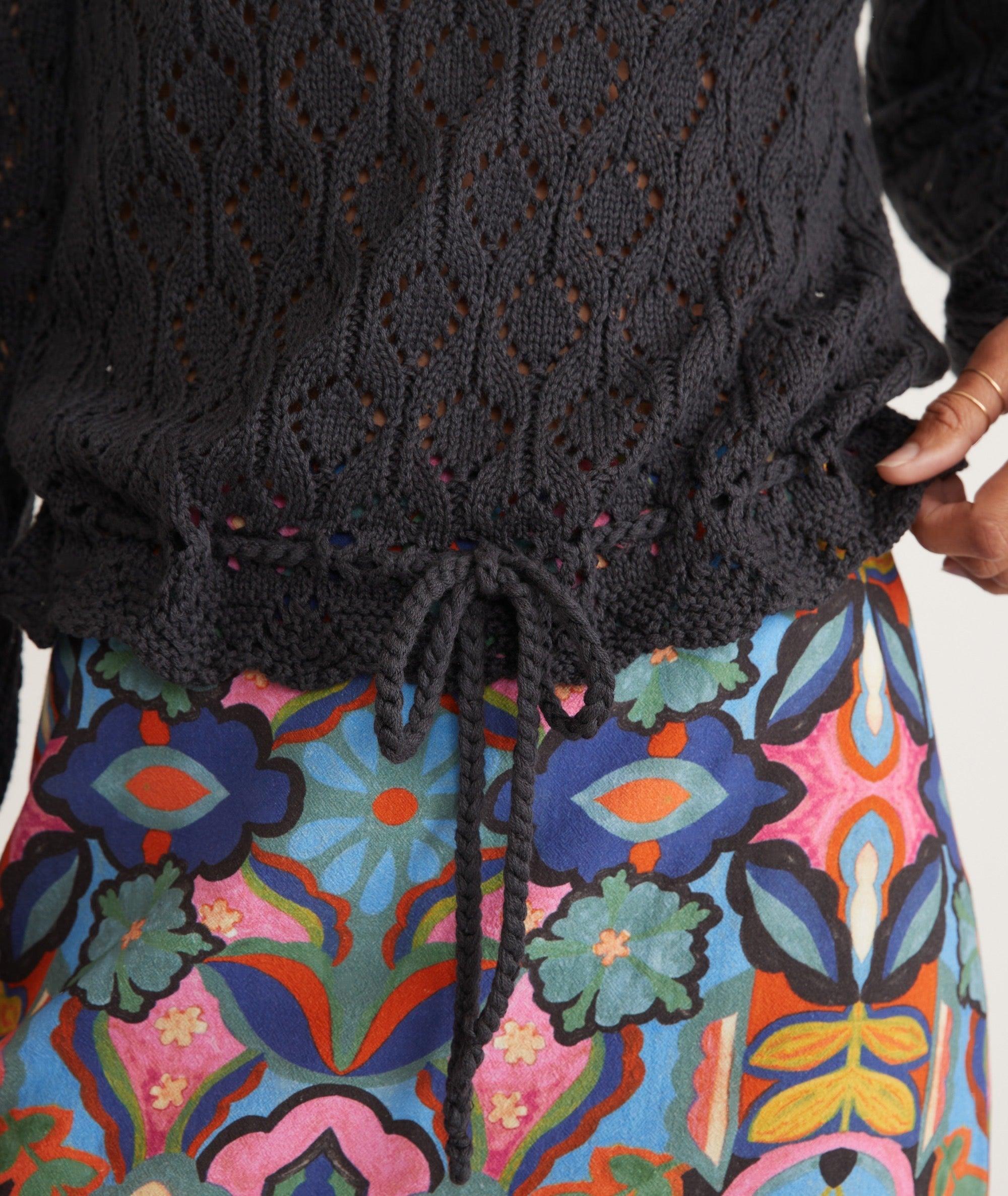 Manzanita Crochet Fringe Sweater Product Image