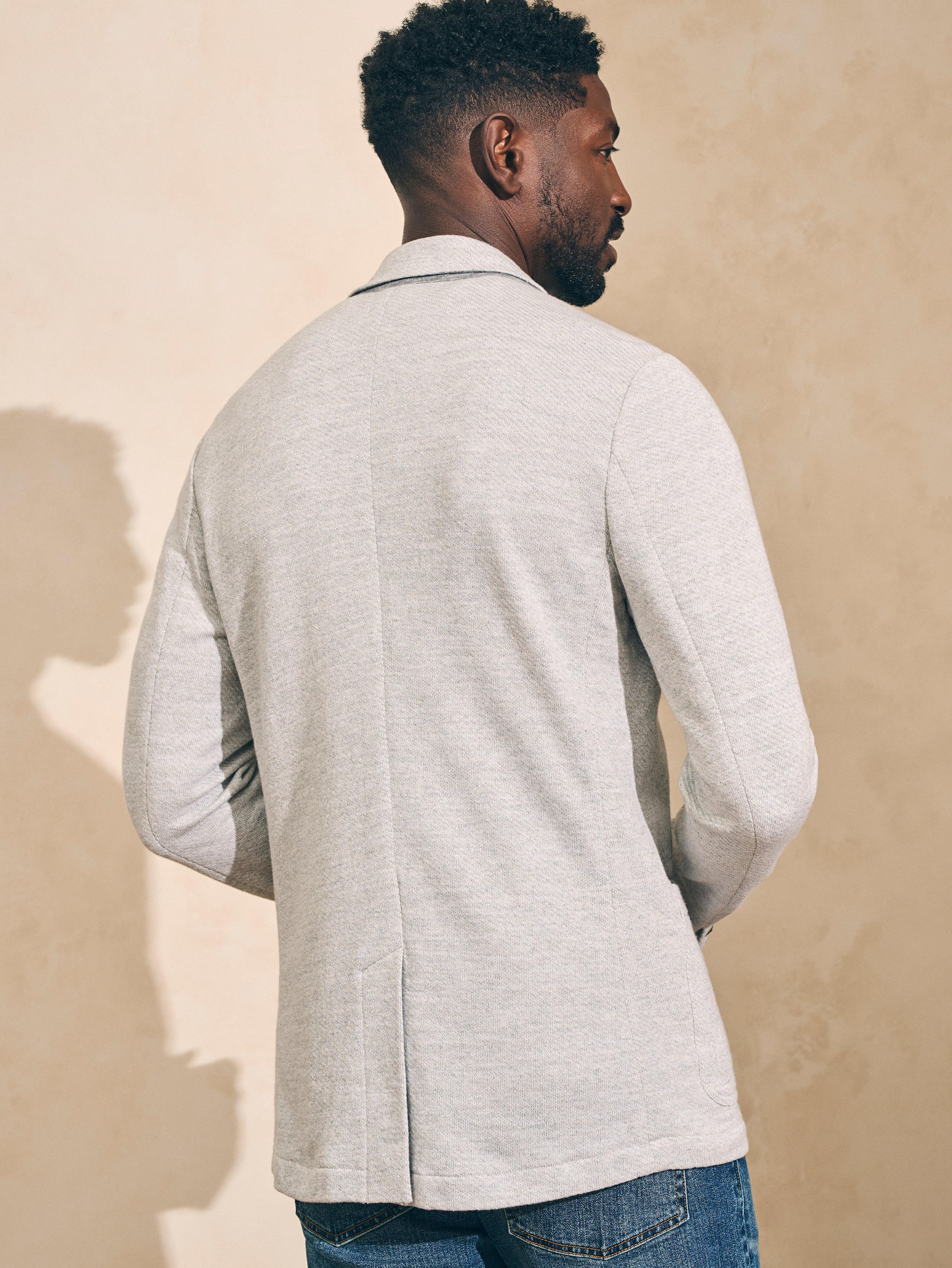 Inlet Knit Blazer (Tall) - Heather Grey Male Product Image