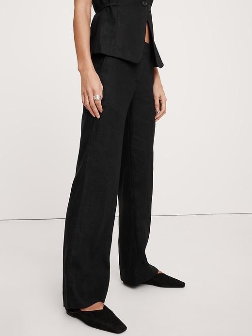 The Everyday Wide-Leg Linen Pant Product Image