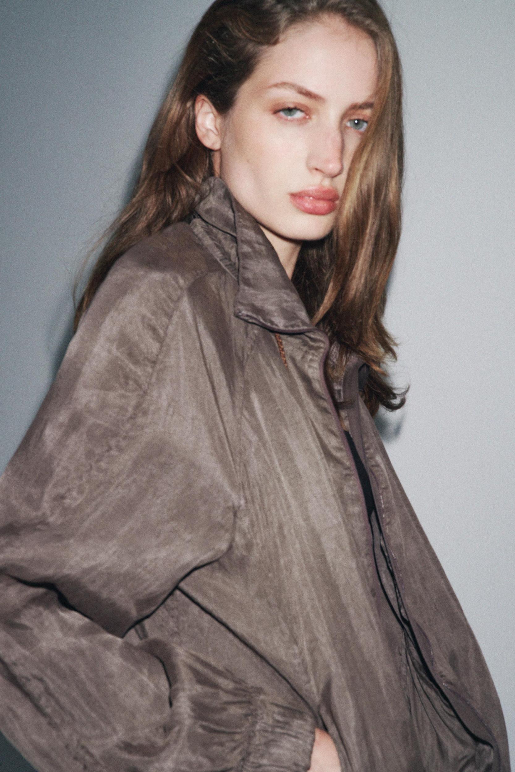 ZW COLLECTION FLOWY BOMBER JACKET Product Image