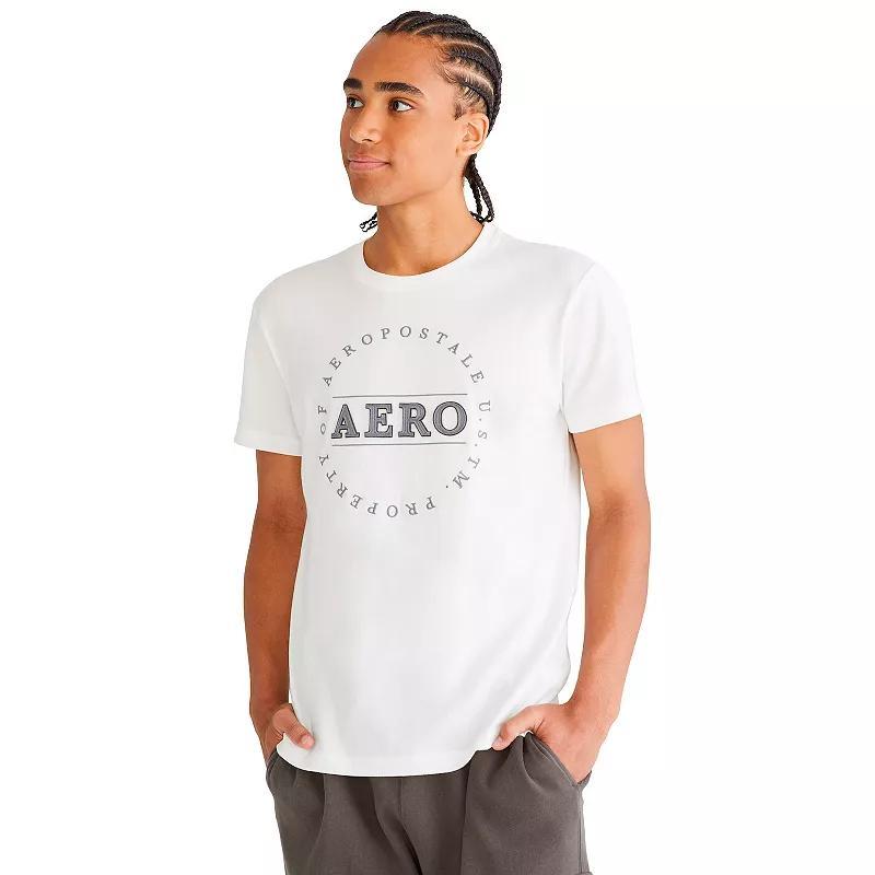 Men's Aeropostale Short Sleeve Graphic Tee, Size: XL, Bleach Product Image