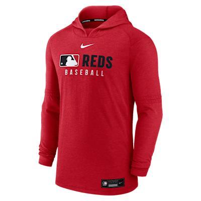 Cincinnati Reds Authentic Collection Nike Men's Dri-FIT MLB Pullover Hoodie Product Image