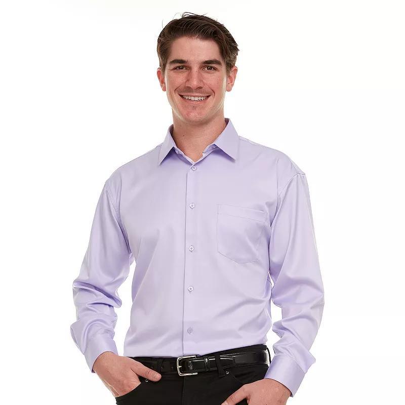 Men's Geoffrey Beene Regular-Fit Sateen Stretch Dress Shirt, Size: 15.5-34/35, Light Purple Product Image