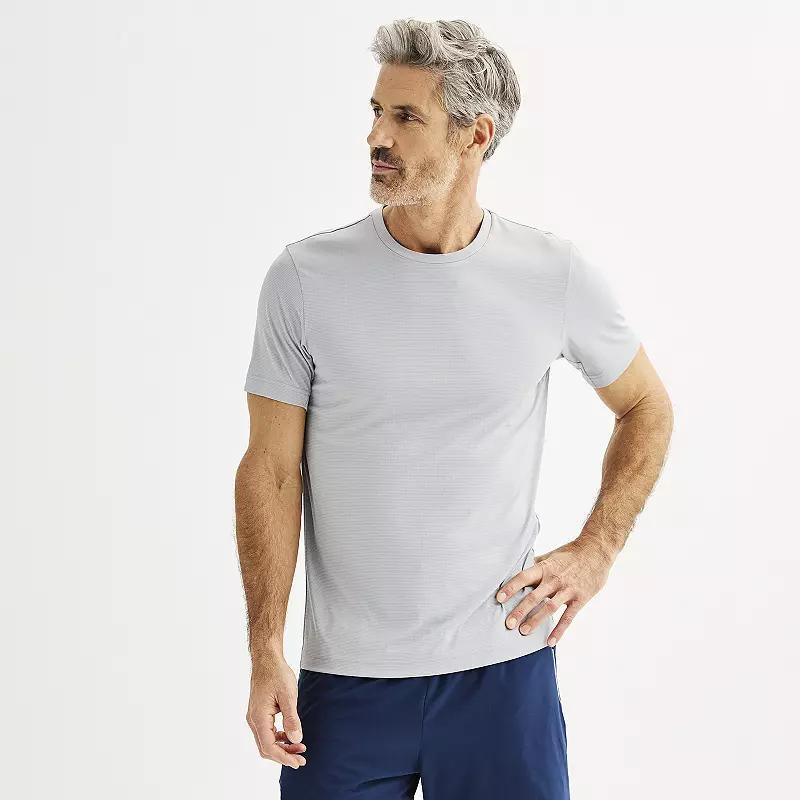 Men's Tek Gear® Dry Tek Tee, Size: XL, Silver Spring Grid Product Image