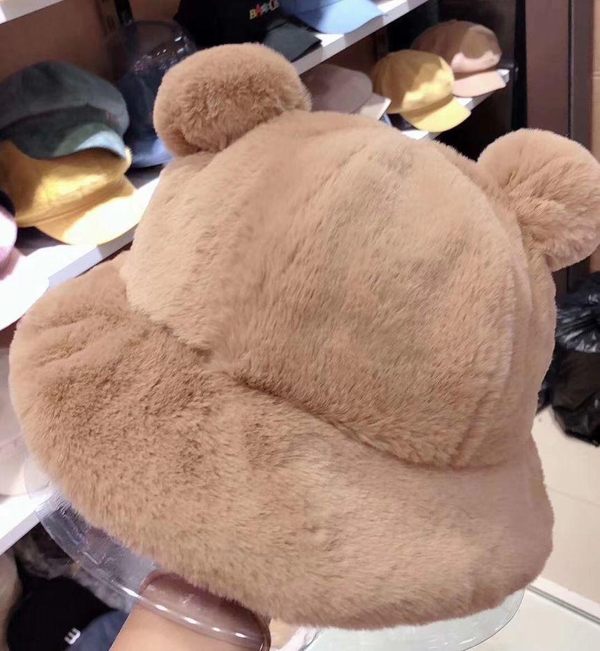 Bear Ear Chenille Bucket Hat Product Image