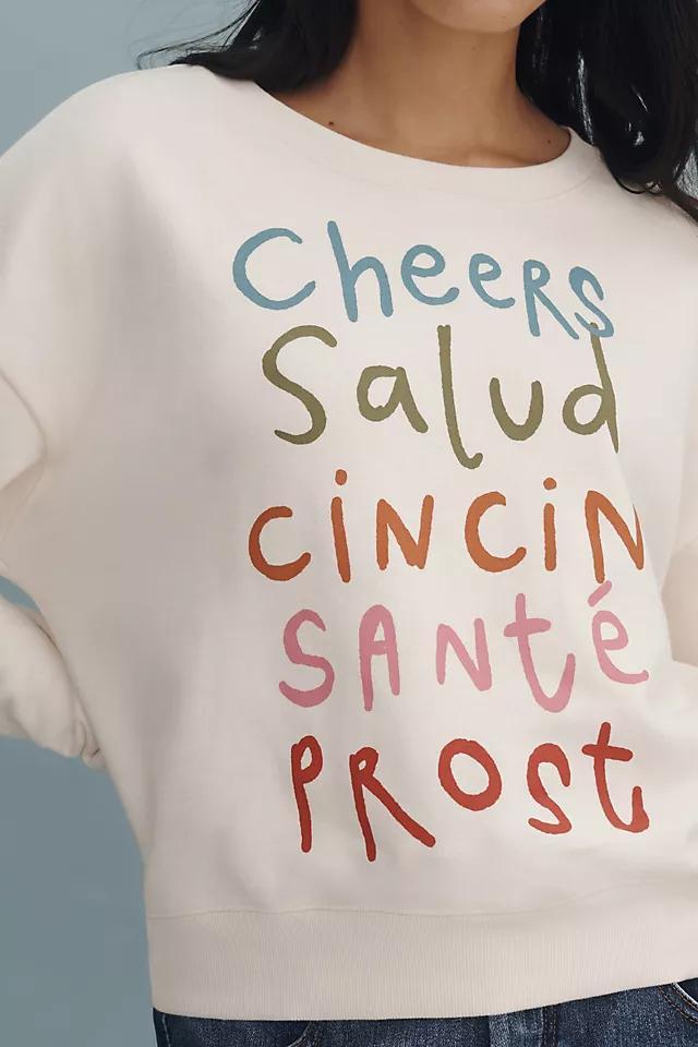 Jordan Nickson x Anthropologie Cheers Graphic Sweatshirt Product Image