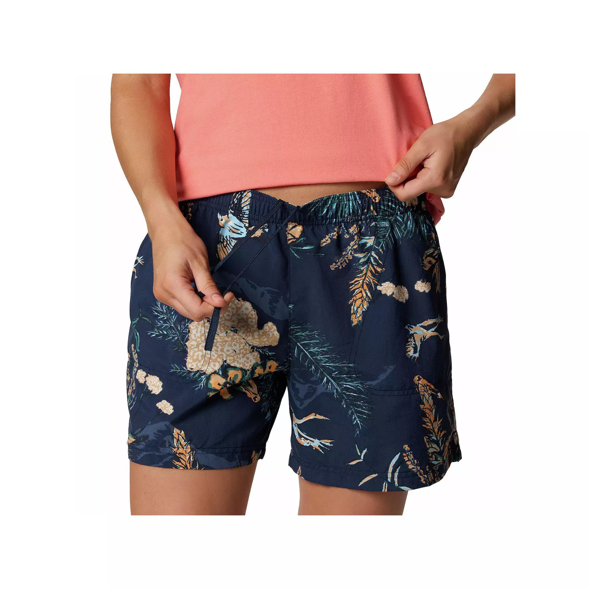 Women's Columbia Sandy River Printed Shorts III, Size: XXL, Spray Pasteled Product Image