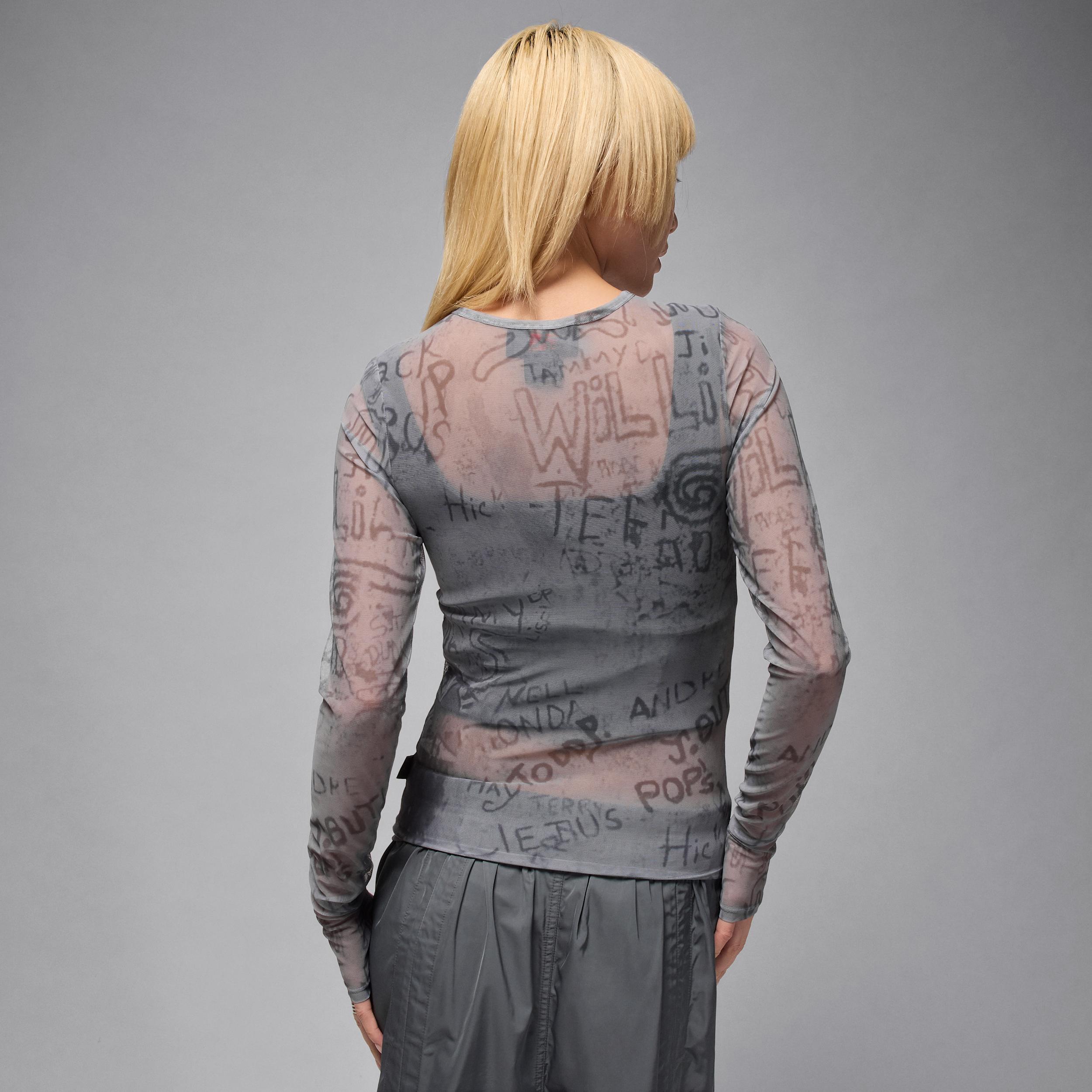 Women's Air Jordan Mesh Long-Sleeve Top Product Image