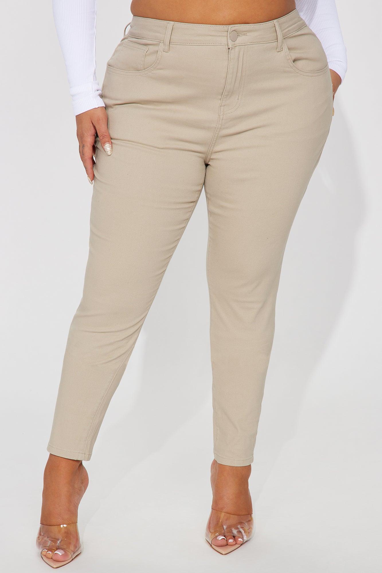 Skinny Uniform Pants - Khaki Product Image