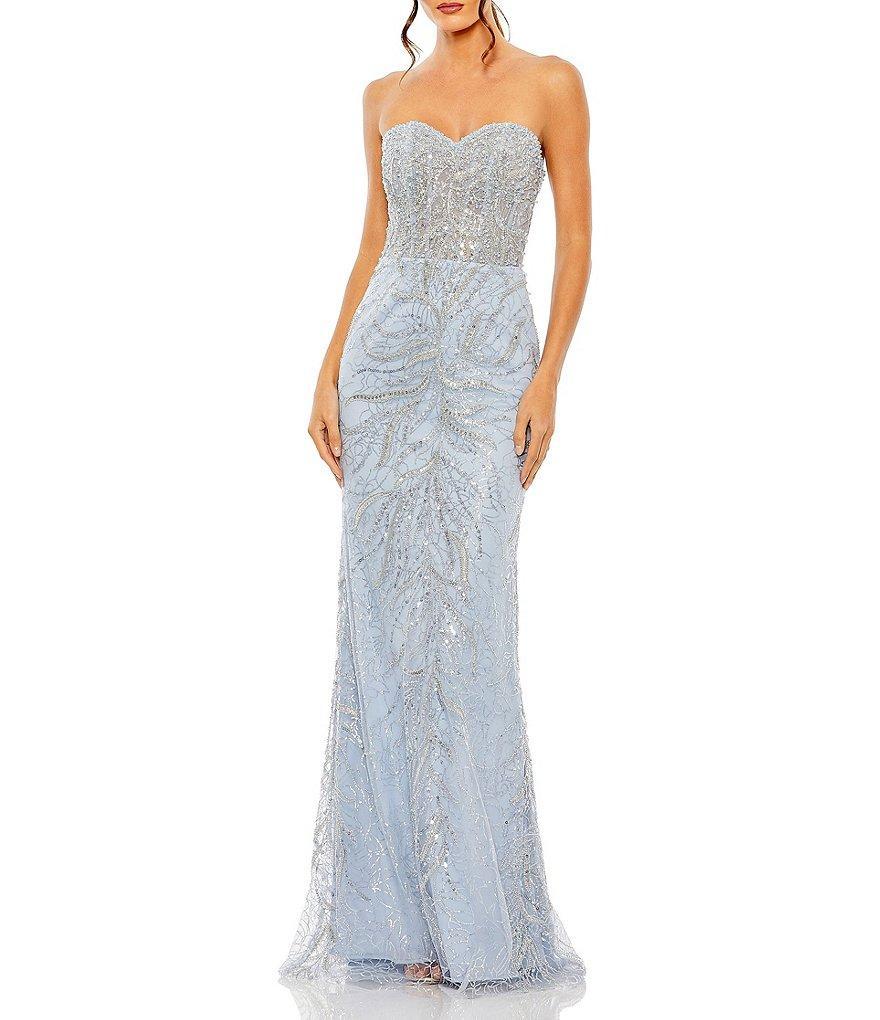 Mac Duggal Embellished Sweetheart Neck Strapless Sleeveless Gown Product Image