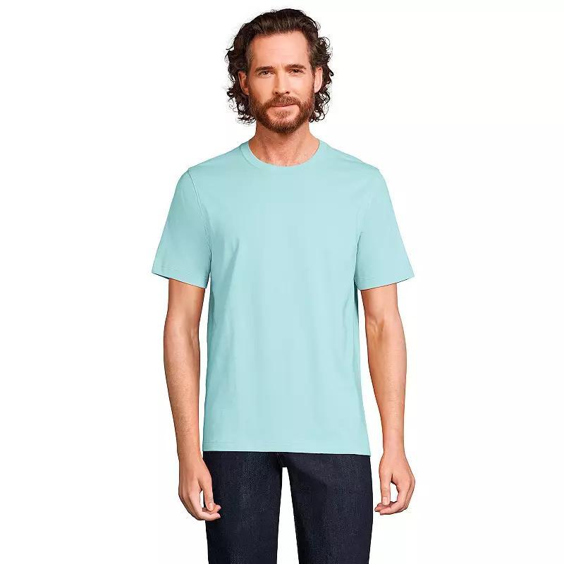 Men's Lands' End Super-T Short Sleeve T-Shirt, Size: Small, Deep Woodland Green Product Image