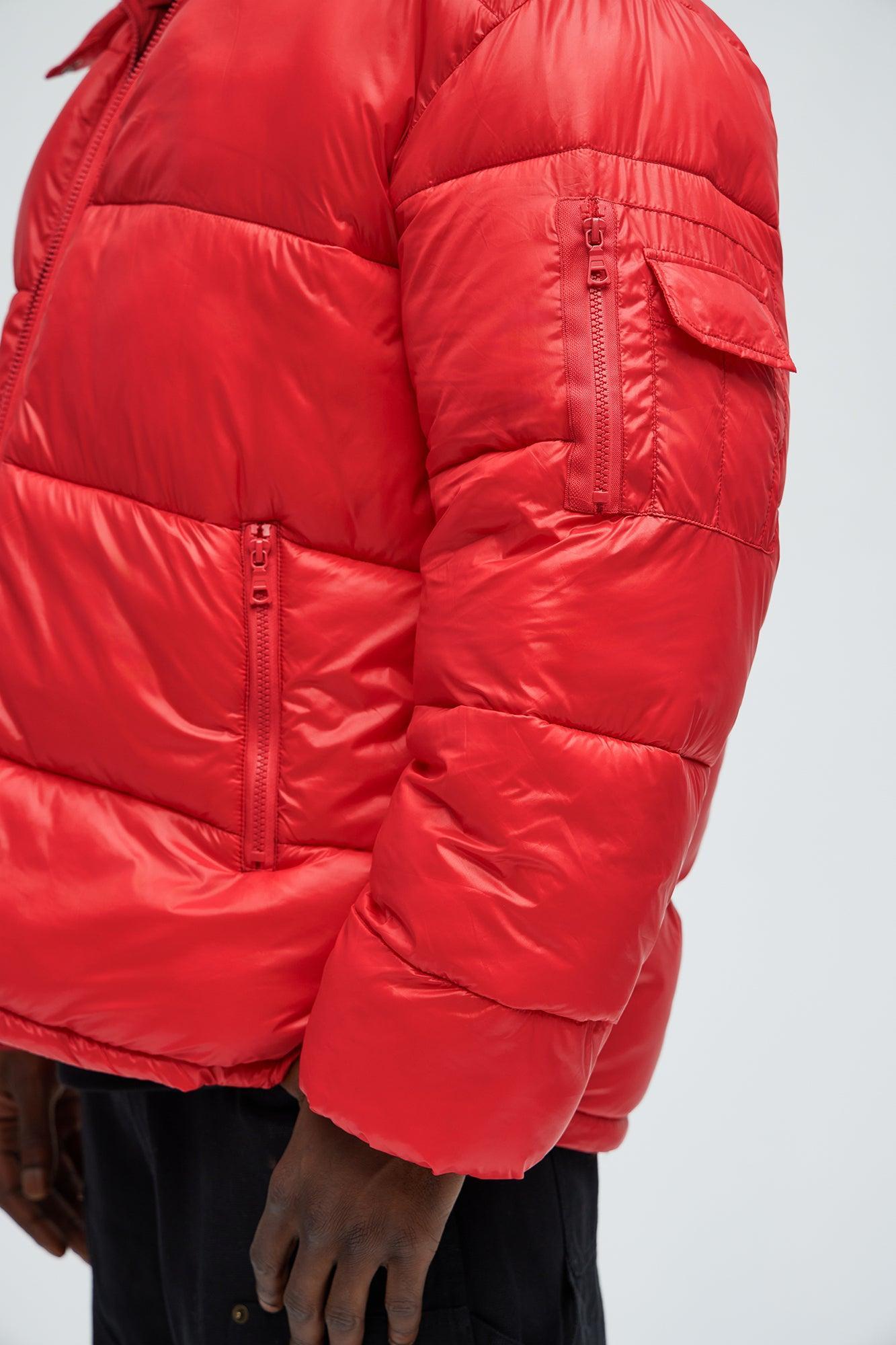 Nixer Puffer Jacket - Red Male Product Image