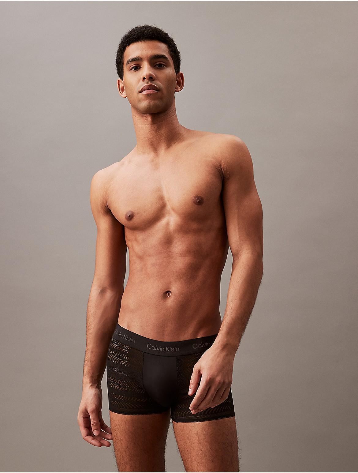 Calvin Klein Men's Sculpt Lace Low Rise Trunk - Black - XL Product Image