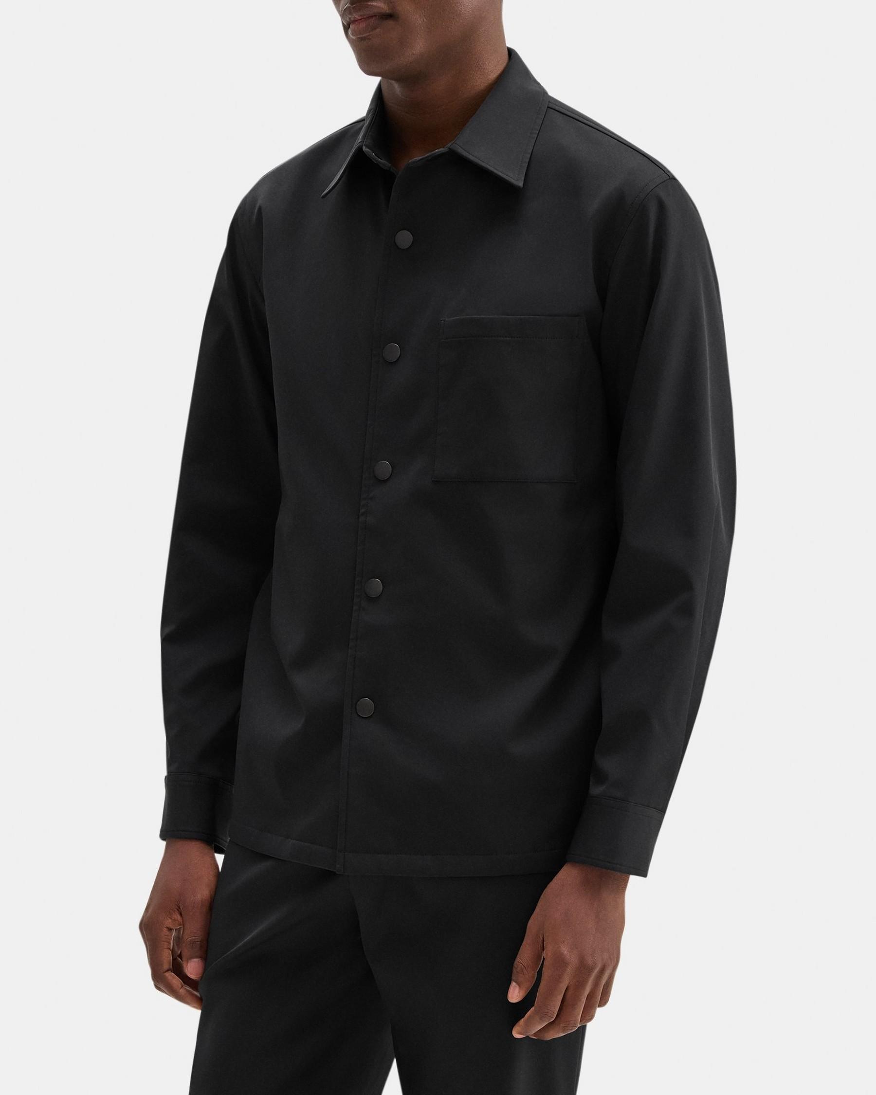 Shirt Jacket in Stretch Twill Product Image