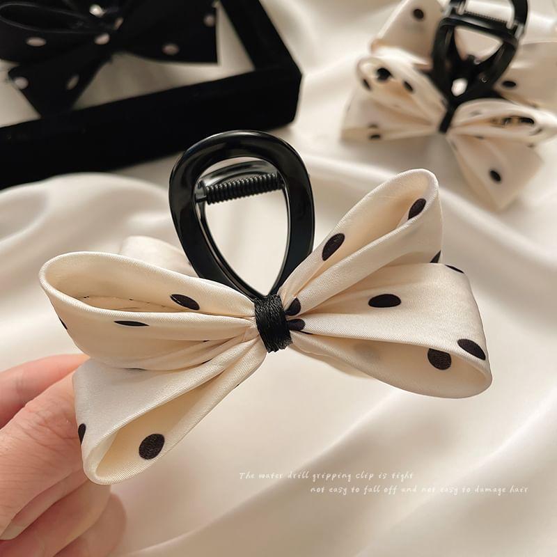 Dotted Bowknot Hair Claw Product Image
