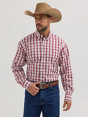 Wrangler® George Strait™ Long Sleeve Button Down One Pocket Shirt | Men's SHIRTS | Wrangler® Product Image