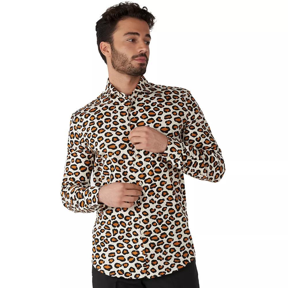 Men's OppoSuits Patterned Button-Down Shirt, Size: 4XL, The  Animal Product Image