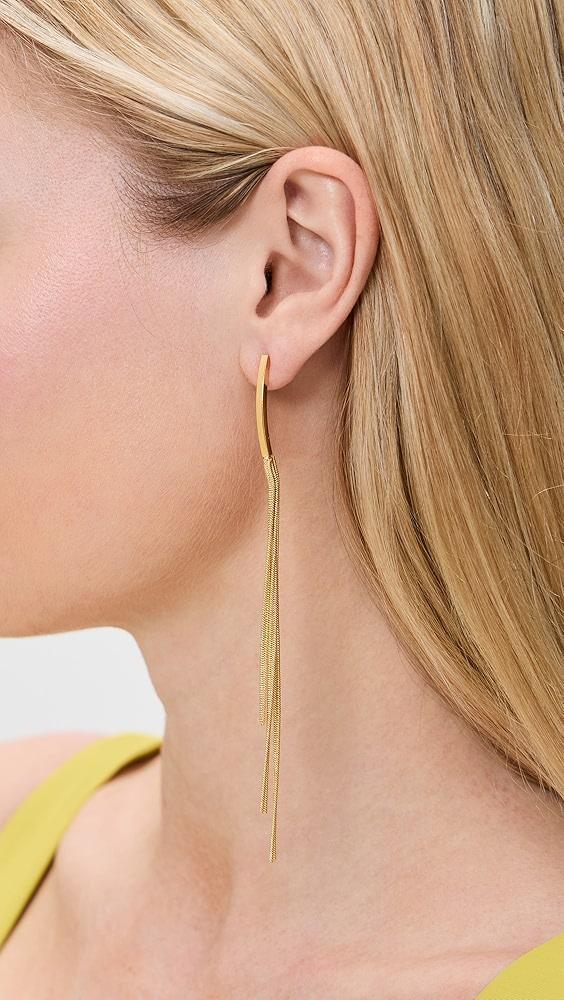 SHASHI Gold Silk Earrings | Shopbop Product Image