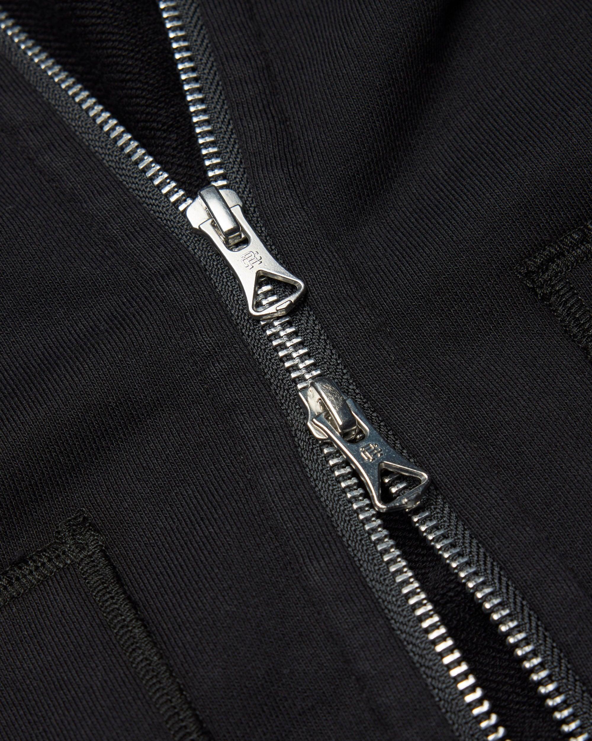 Lightweight Terry Slim Zip Hoodie Male Product Image