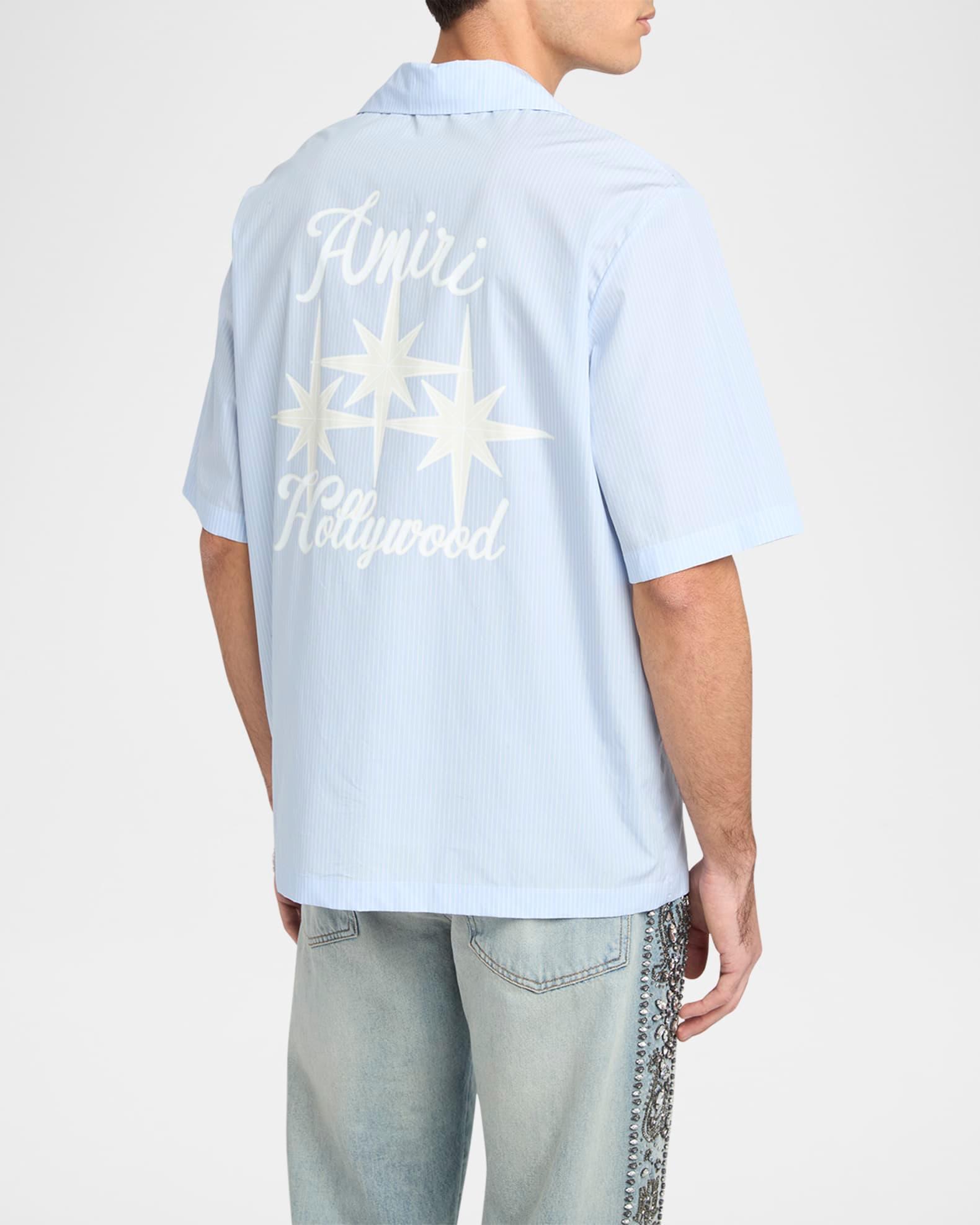 Men's Starburst Logo Poplin Camp Shirt Product Image