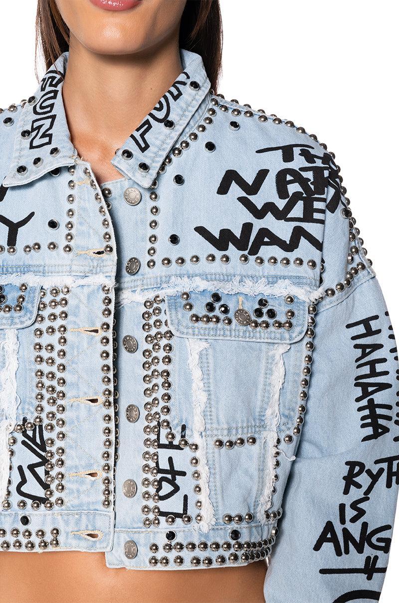 RHYTHM OF THE NIGHT DENIM JACKET Product Image