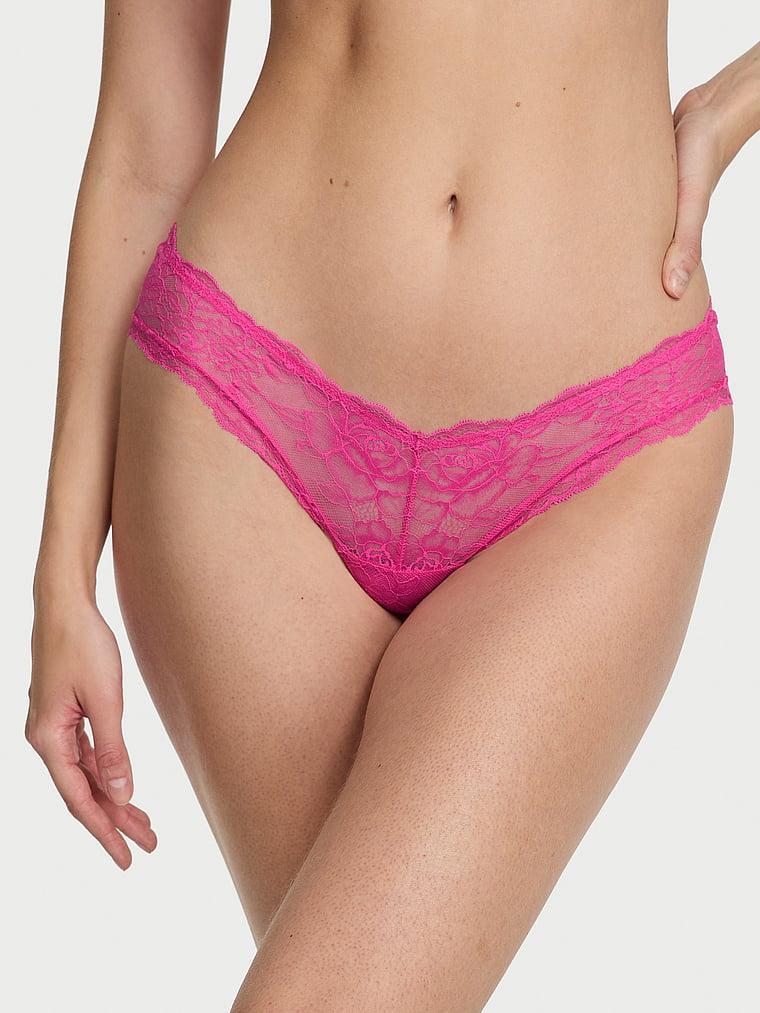 Rose Lace High-Leg Cheeky Panty Product Image