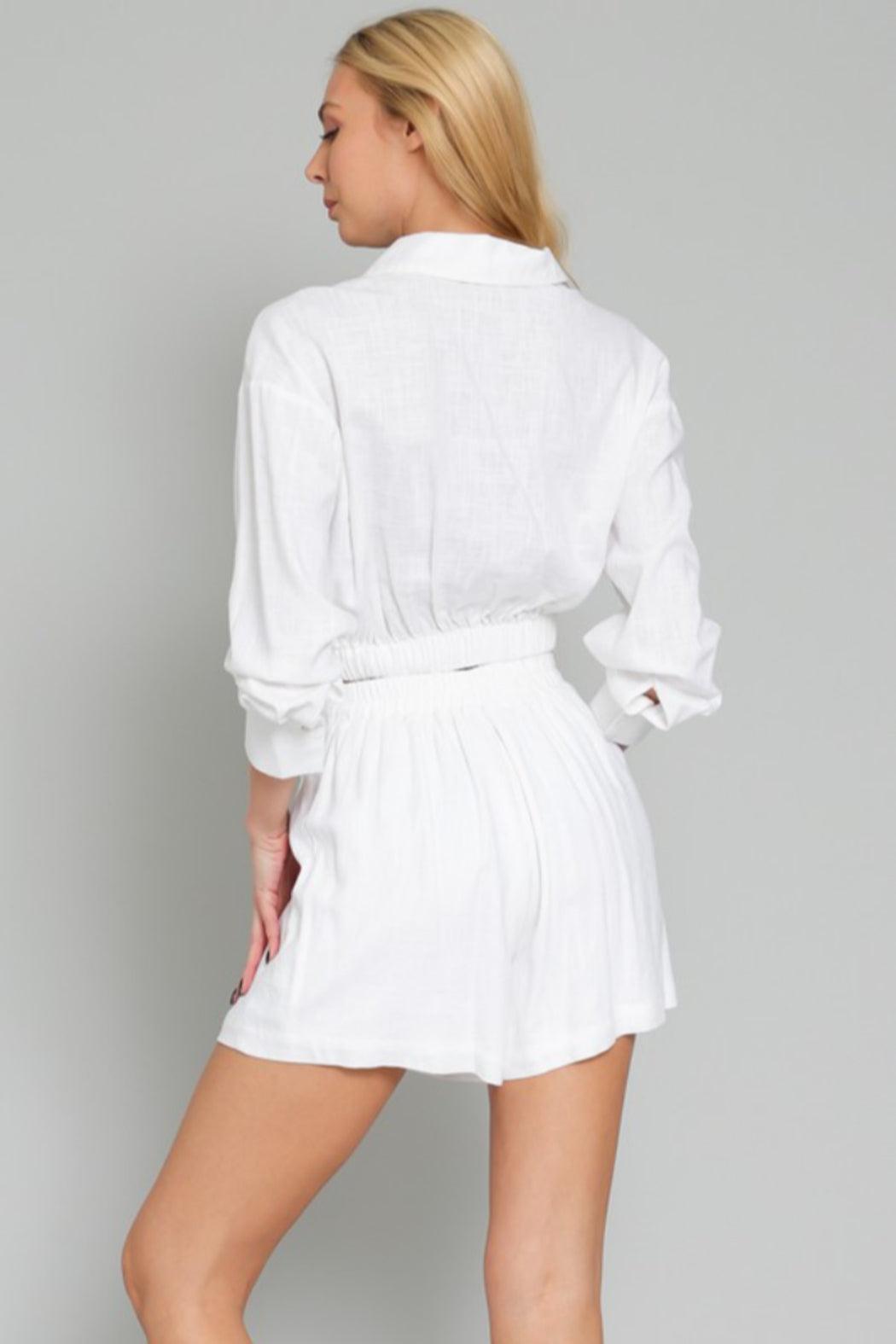 High Waist Gauze Short Product Image