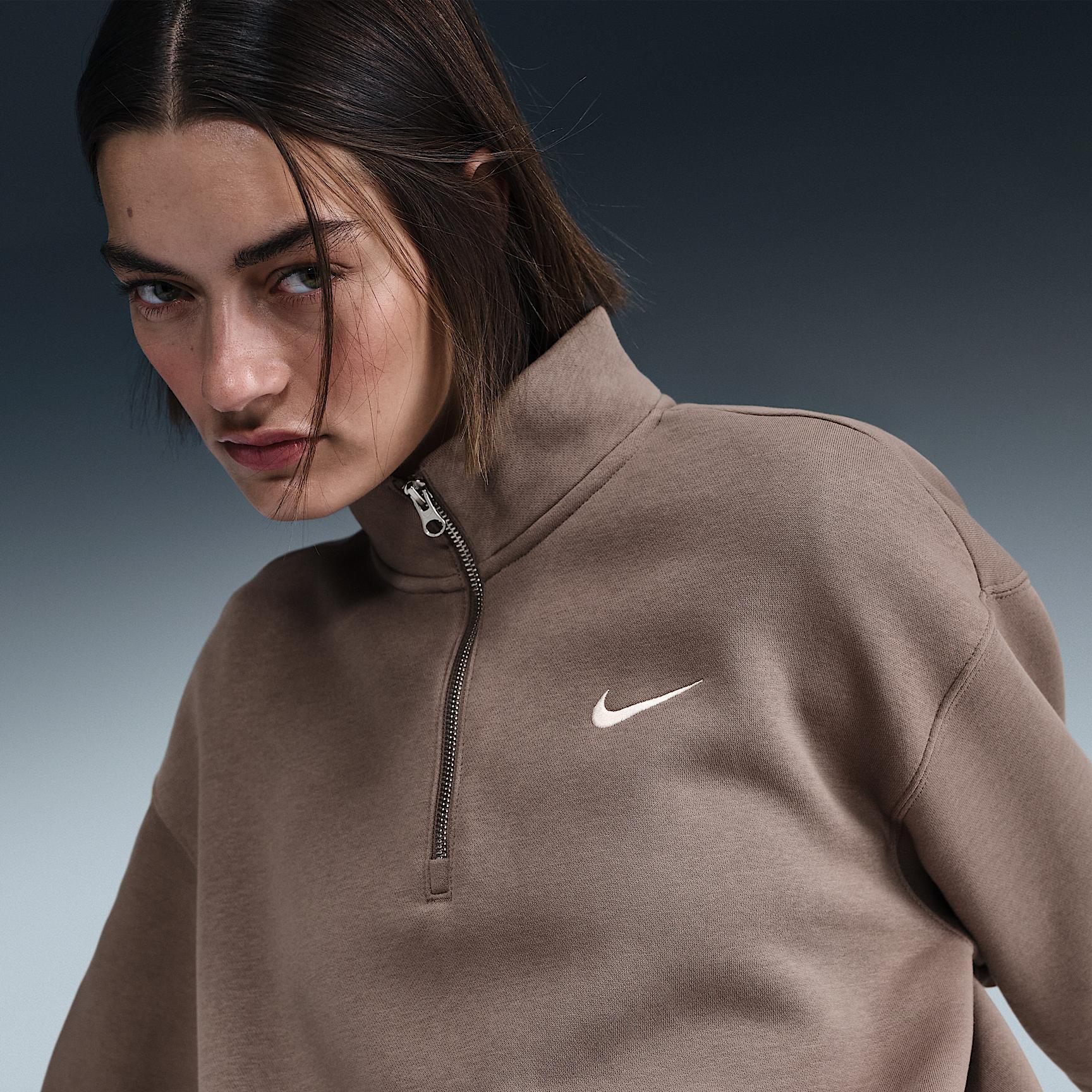 Nike Sportswear Phoenix Fleece Women's Oversized 1/4-Zip Long Sweatshirt Product Image