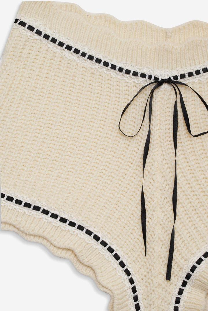 Jeannette Sleep Short — Ivory Product Image
