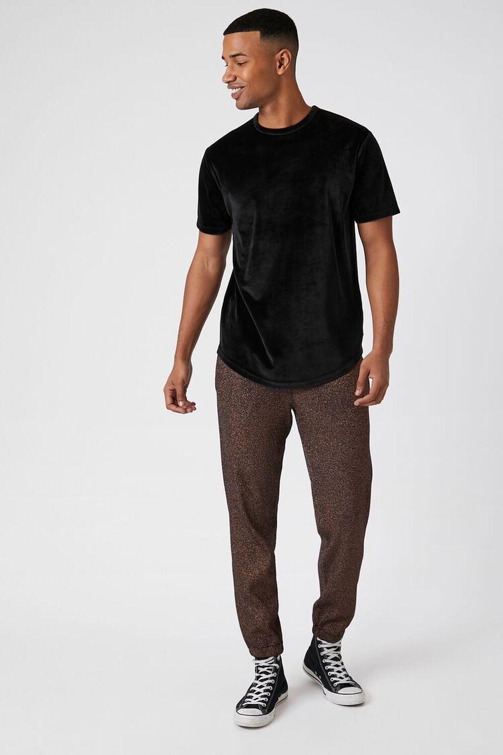 Glitter Knit Slim-Fit Joggers | Forever 21 Product Image
