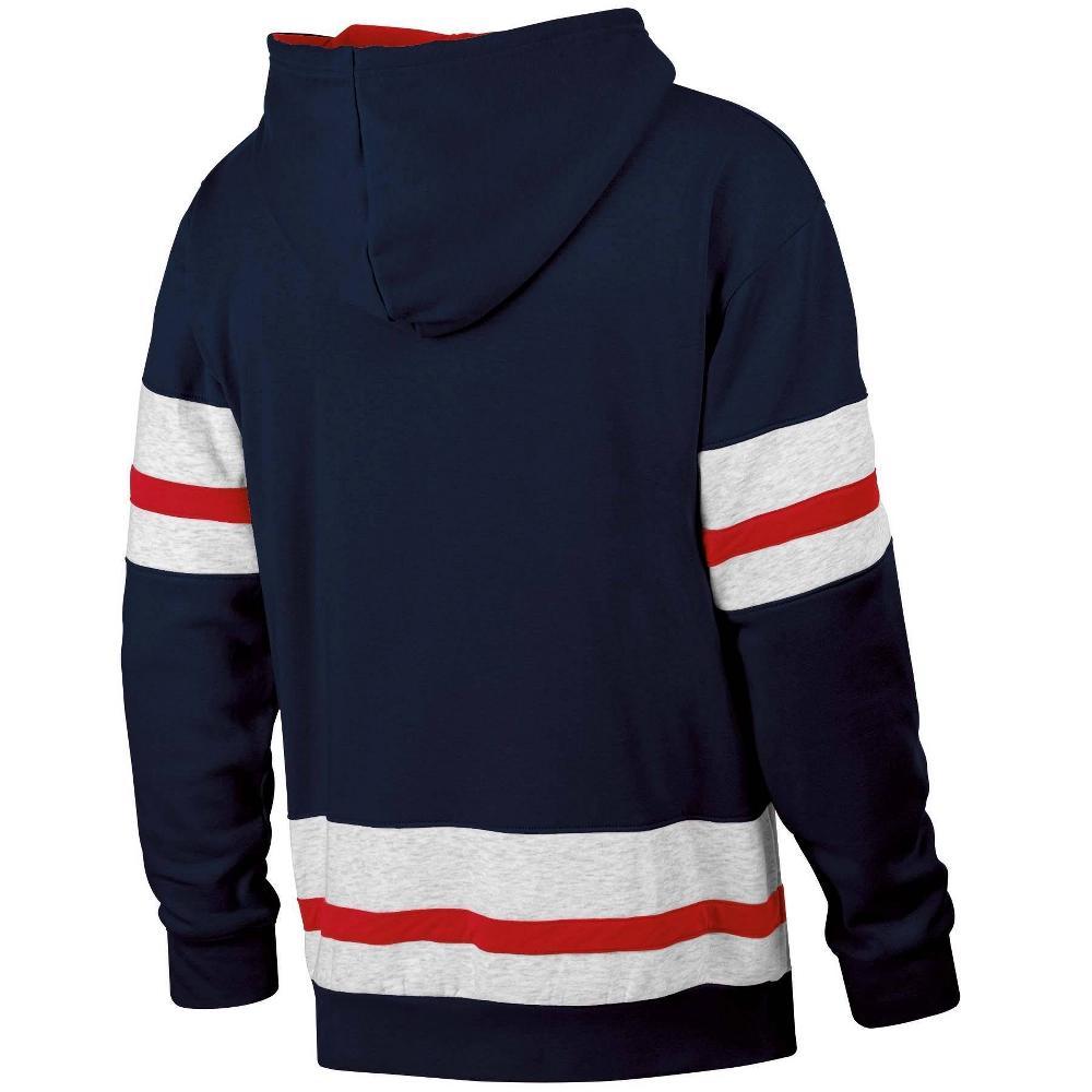 NHL Columbus Blue Jackets Mens Long Sleeve Hooded Sweatshirt with Lace Product Image
