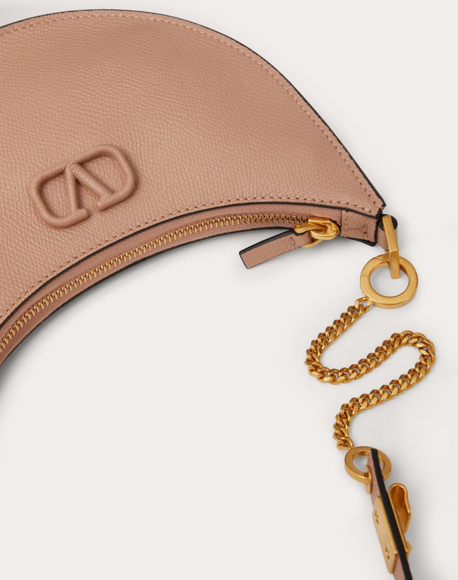 Mini Vlogo Signature Grainy Calfskin Hobo Bag Product Image