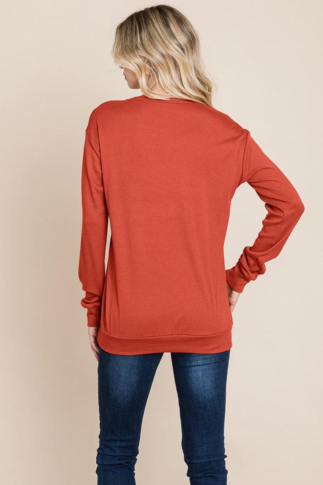 Cut Out Knit Sweatshirts Tops Product Image